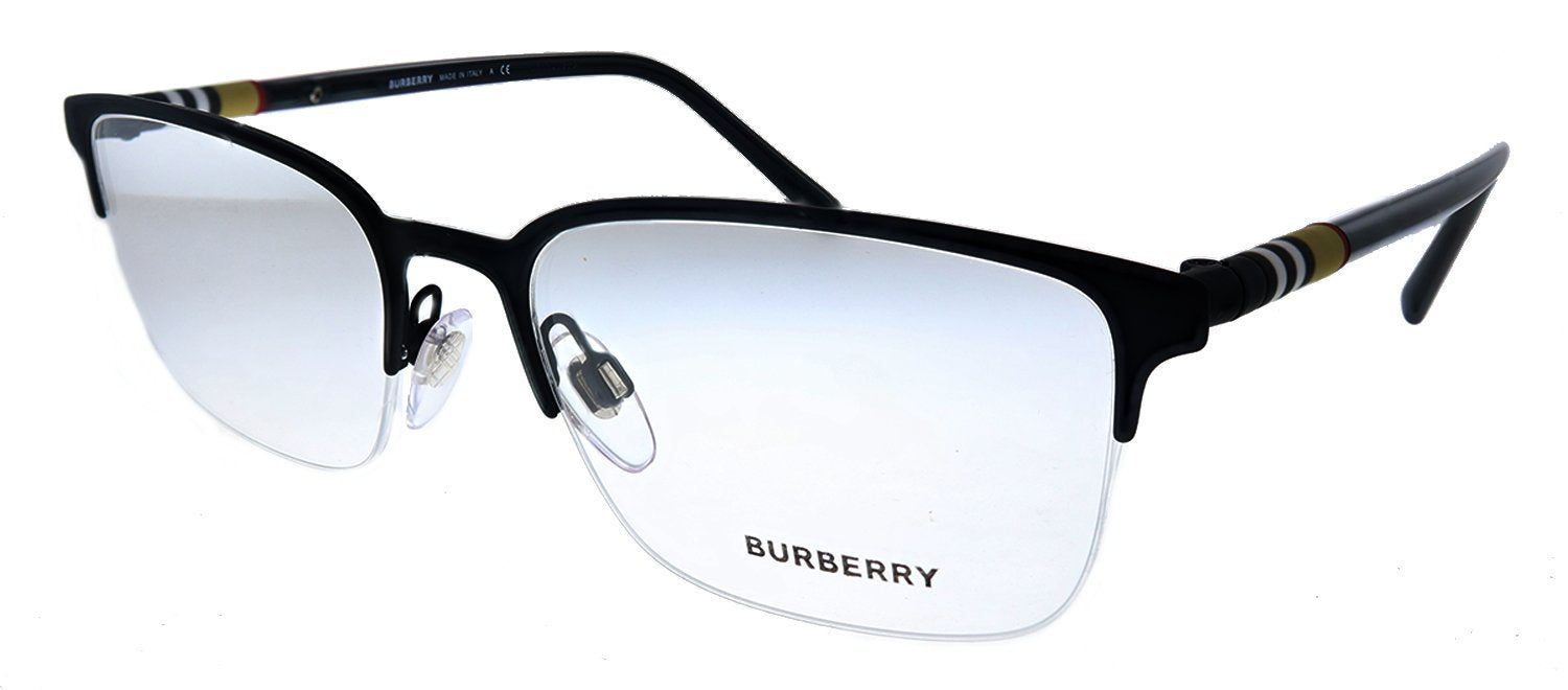 Burberry BE 1323 1213 Rectangle Metal Black Rubber Eyeglasses with Demo Lens sold by Gaffos product image thumbnail 2