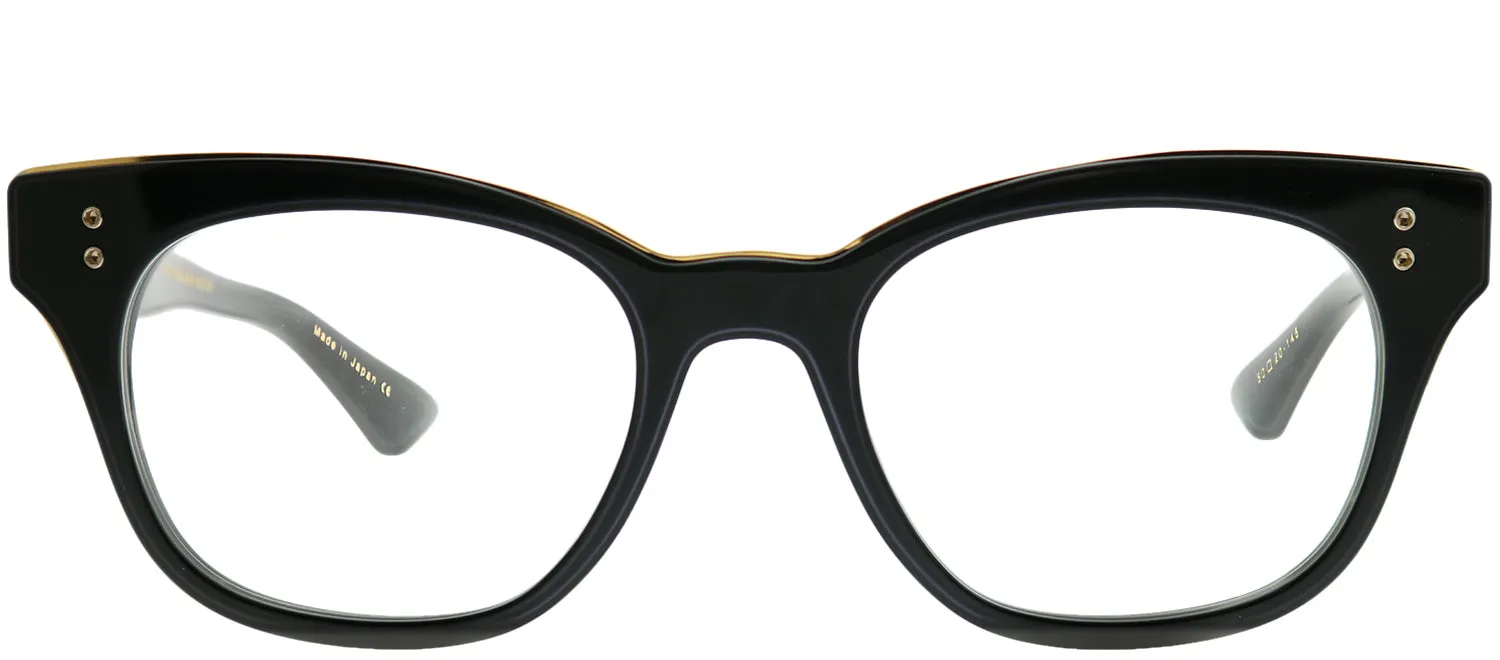 Dita Rhythm DT DRX-3039-A-BLK-GLD Square Plastic Black Eyeglasses with Demo Lens sold by Gaffos
