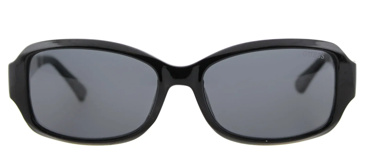 Guess GU 7410 01A Oval Plastic Black Sunglasses with Grey Lens sold by Gaffos