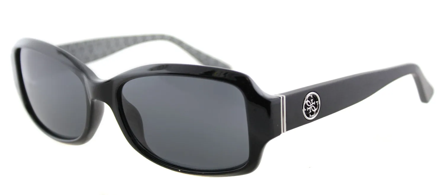 Guess GU 7410 01A Oval Plastic Black Sunglasses with Grey Lens sold by Gaffos product image thumbnail 2