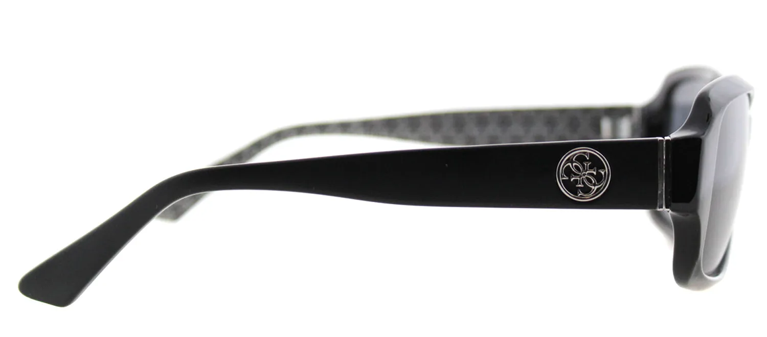 Guess GU 7410 01A Oval Plastic Black Sunglasses with Grey Lens sold by Gaffos product image thumbnail 3