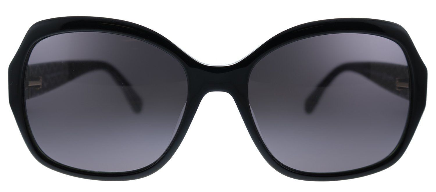 Kate Spade New York KS AMBERLYNN/S 807 M9 Square Plastic Black Sunglasses with Grey Polarized Lens sold by Gaffos