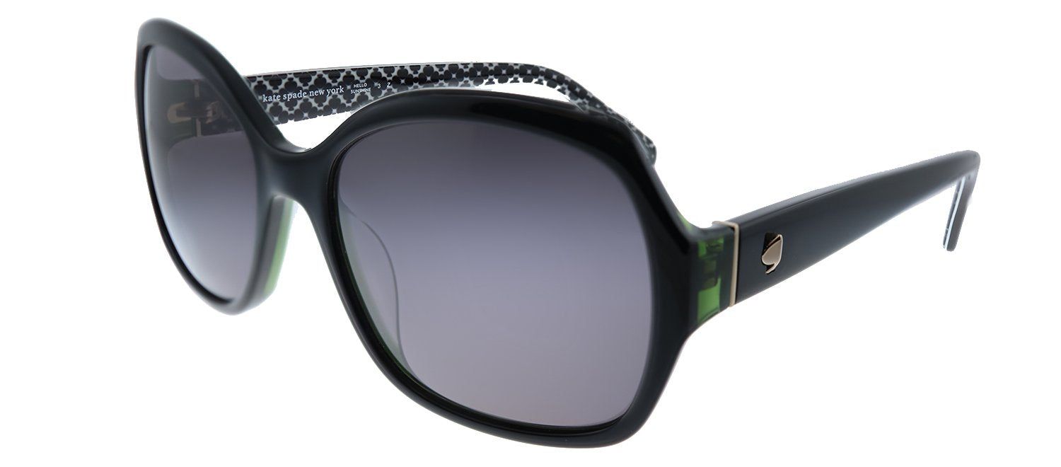 Kate Spade New York KS AMBERLYNN/S 807 M9 Square Plastic Black Sunglasses with Grey Polarized Lens sold by Gaffos product image thumbnail 2