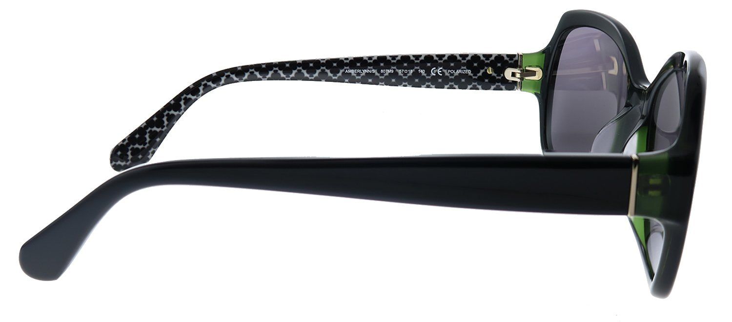 Kate Spade New York KS AMBERLYNN/S 807 M9 Square Plastic Black Sunglasses with Grey Polarized Lens sold by Gaffos product image thumbnail 3