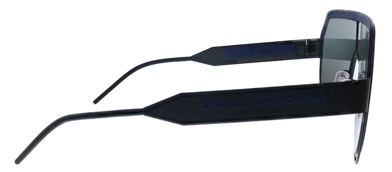 Dolce & Gabbana DG 2231 110696 Aviator Metal Black Sunglasses with Blue Gradient Lens sold by Gaffos product image thumbnail 3