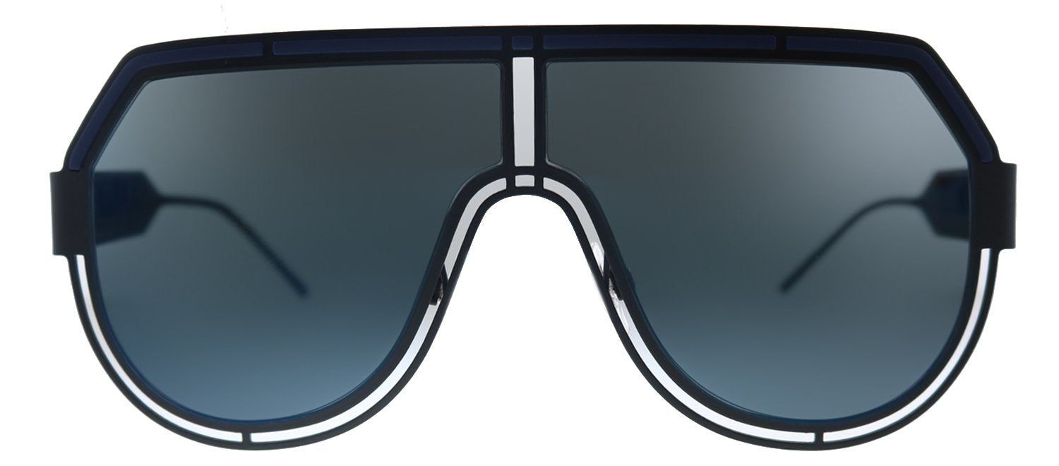 Dolce & Gabbana DG 2231 110696 Aviator Metal Black Sunglasses with Blue Gradient Lens sold by Gaffos