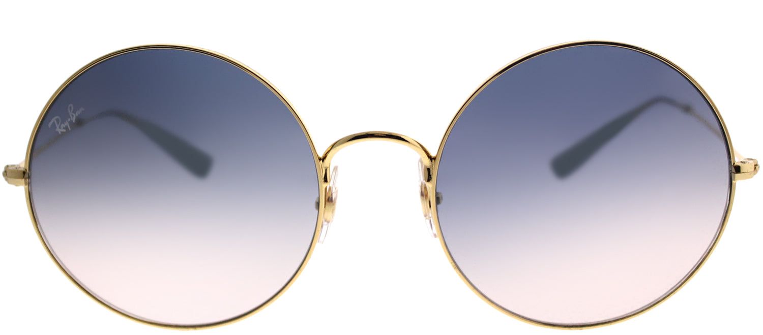Ray-Ban RB 3592 001/I9 Round Metal Gold Sunglasses with Light Blue Gradient Lens sold by Gaffos