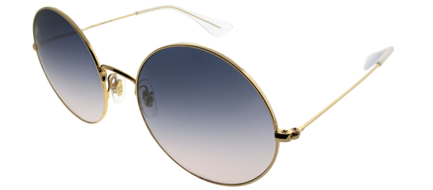 Ray-Ban RB 3592 001/I9 Round Metal Gold Sunglasses with Light Blue Gradient Lens sold by Gaffos product image thumbnail 2
