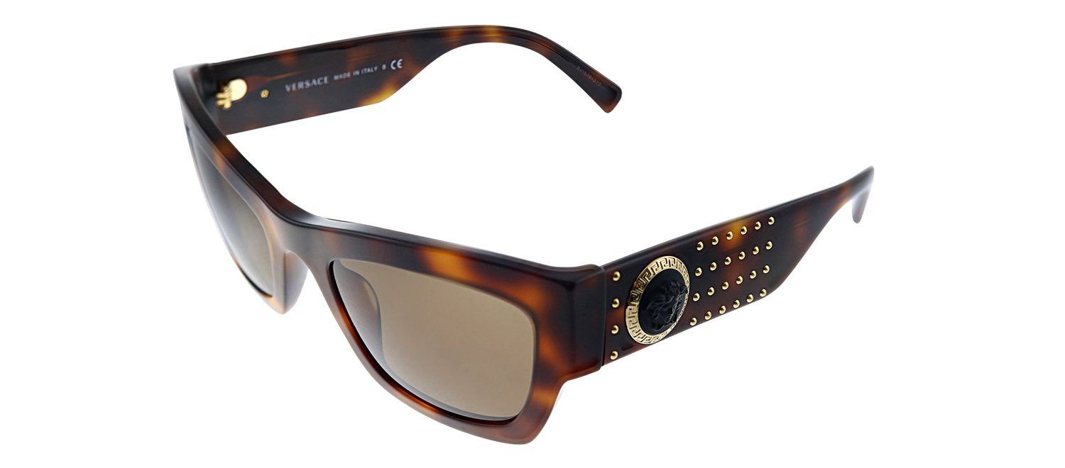Versace VE 4358 529673 Rectangle Plastic Tortoise Sunglasses with Brown Lens sold by Gaffos product image thumbnail 2