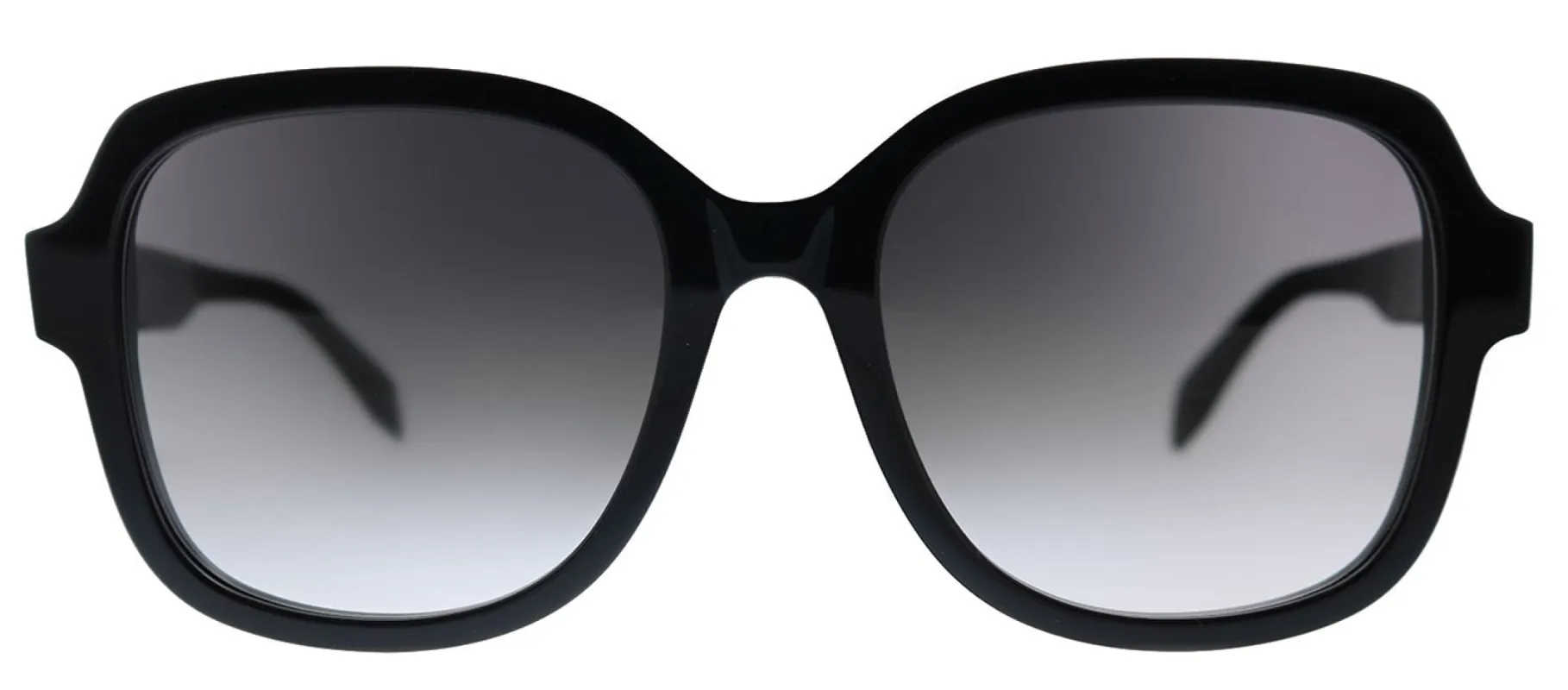 Alexander McQueen AM 300S 001 Square Acetate Black Sunglasses with Grey Gradient Lens sold by Gaffos