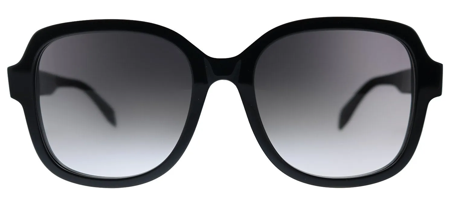 Alexander McQueen AM 300S 001 Square Acetate Black Sunglasses with Grey Gradient Lens sold by Gaffos