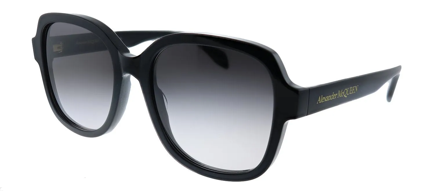 Alexander McQueen AM 300S 001 Square Acetate Black Sunglasses with Grey Gradient Lens sold by Gaffos product image thumbnail 2