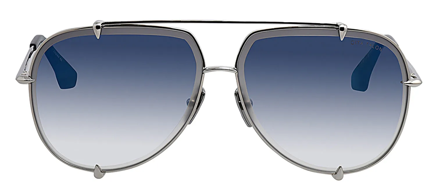 Dita DT 23007 E-SLV Aviator Metal Silver Sunglasses with Blue Gradient Lens sold by Gaffos