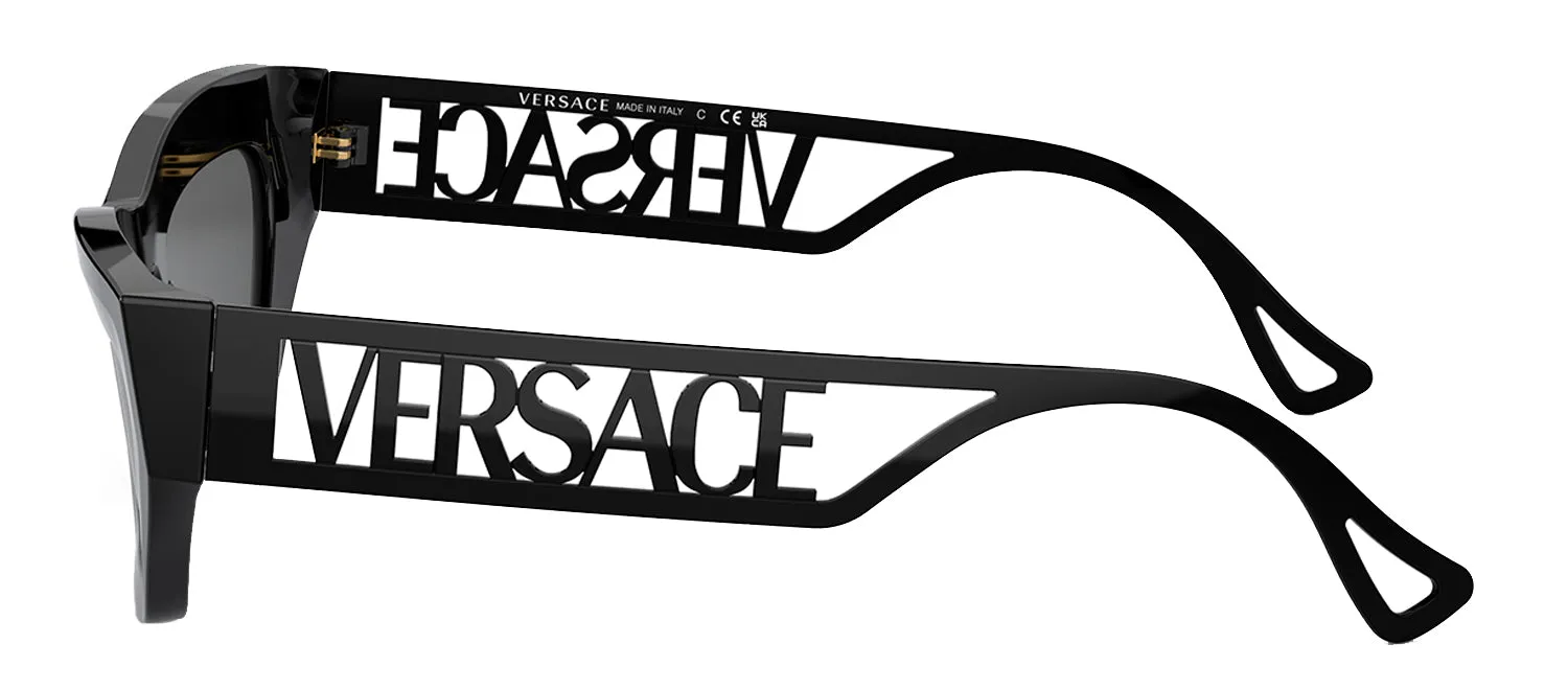 Versace VE 4432U 523287 Fashion Plastic Black Sunglasses with Grey Lens sold by Gaffos product image thumbnail 3