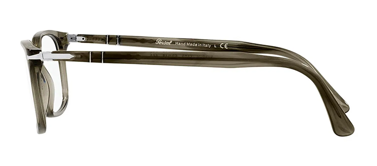 Persol PO 3189V 1103 Square Plastic Grey Eyeglasses with Logo Stamped Demo Lenses sold by Gaffos product image thumbnail 3