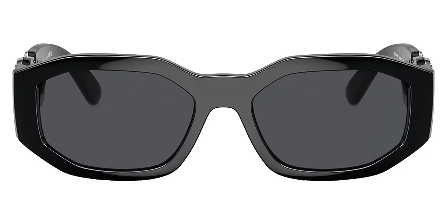 Versace VE 4361 542287 Geometric Plastic Black Sunglasses with Grey Lens sold by Gaffos
