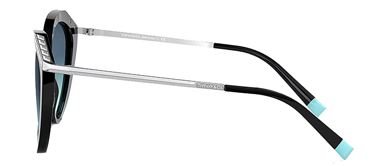 Tiffany & Co. TF 4173B 80019S Cat-Eye Plastic Black Sunglasses with Blue Gradient Lens sold by Gaffos product image thumbnail 3