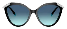 Tiffany & Co. TF 4173B 80019S Cat-Eye Plastic Black Sunglasses with Blue Gradient Lens sold by Gaffos