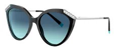 Tiffany & Co. TF 4173B 80019S Cat-Eye Plastic Black Sunglasses with Blue Gradient Lens sold by Gaffos