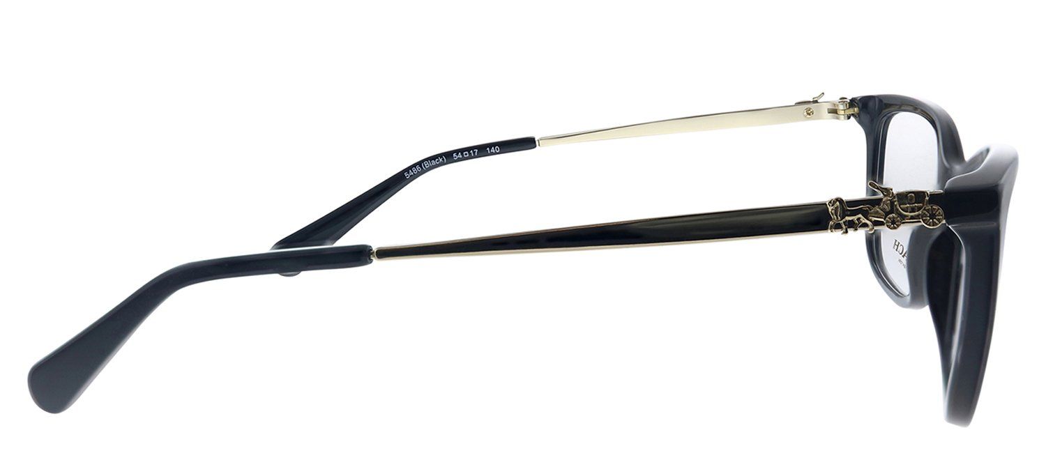 Coach HC 6107 5486 Rectangle Plastic Black Eyeglasses with Demo Lens sold by Gaffos product image thumbnail 3