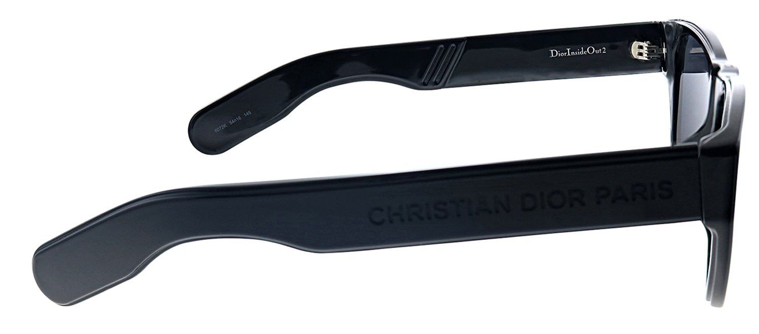 Dior CD InsideOut2 807 2K Geometric Plastic Black Sunglasses with Grey Lens sold by Gaffos product image thumbnail 3