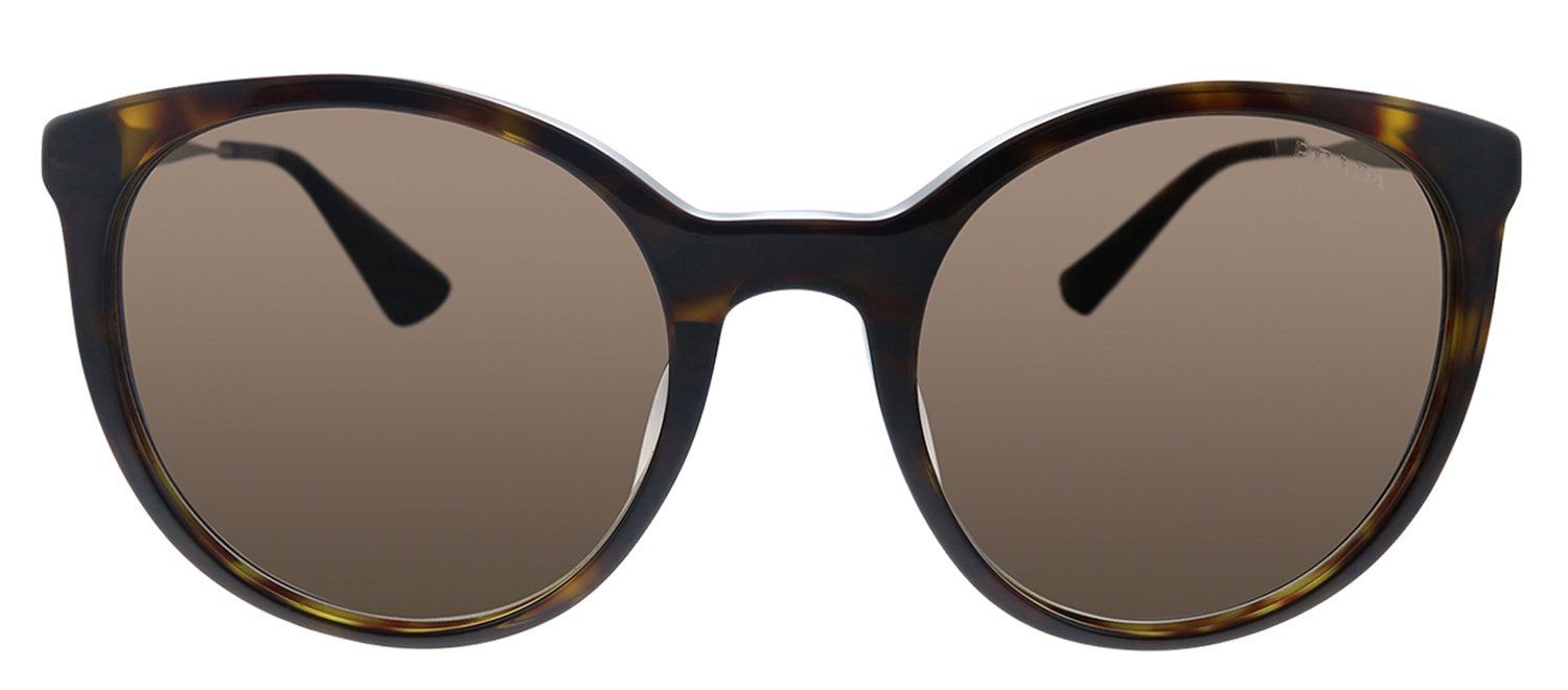 Prada PR 17SSF 2AU3D0 Oval Plastic Havana Sunglasses with Brown Gradient Lens sold by Gaffos