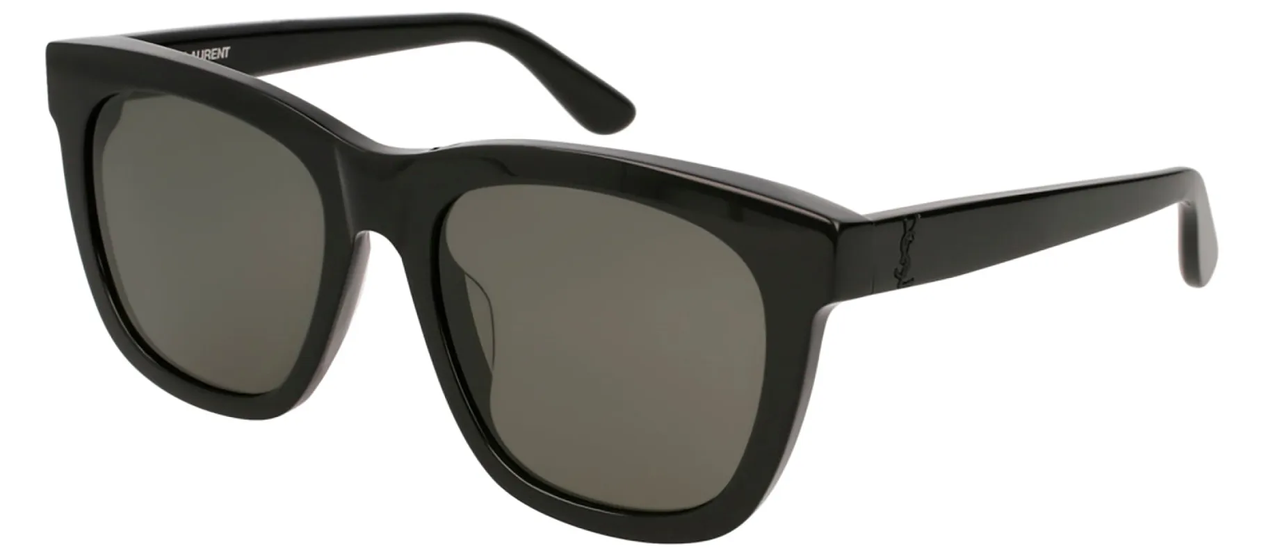 Saint Laurent SL M24/K 001 Square Acetate Black Sunglasses with Grey Lens sold by Gaffos