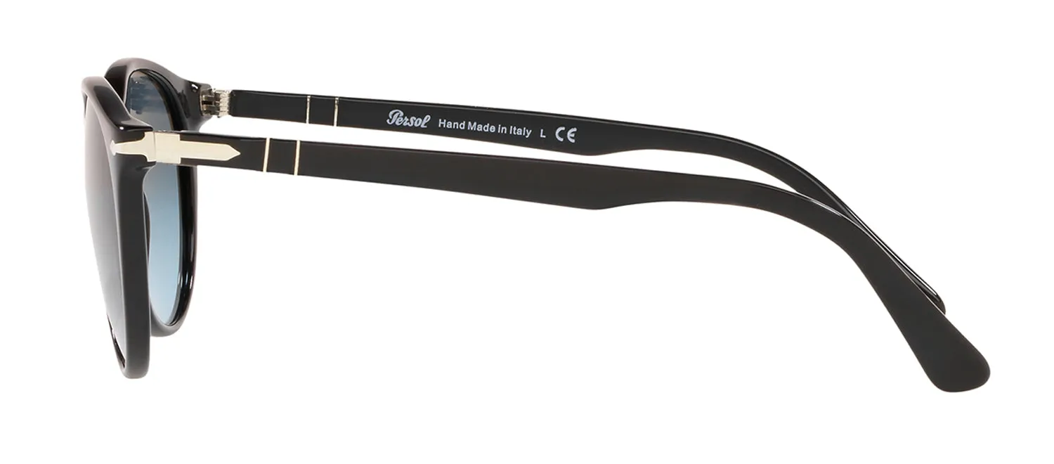 Persol PO 3152S 9014Q8 Round Plastic Black Sunglasses with Blue Gradient Lens sold by Gaffos product image thumbnail 4