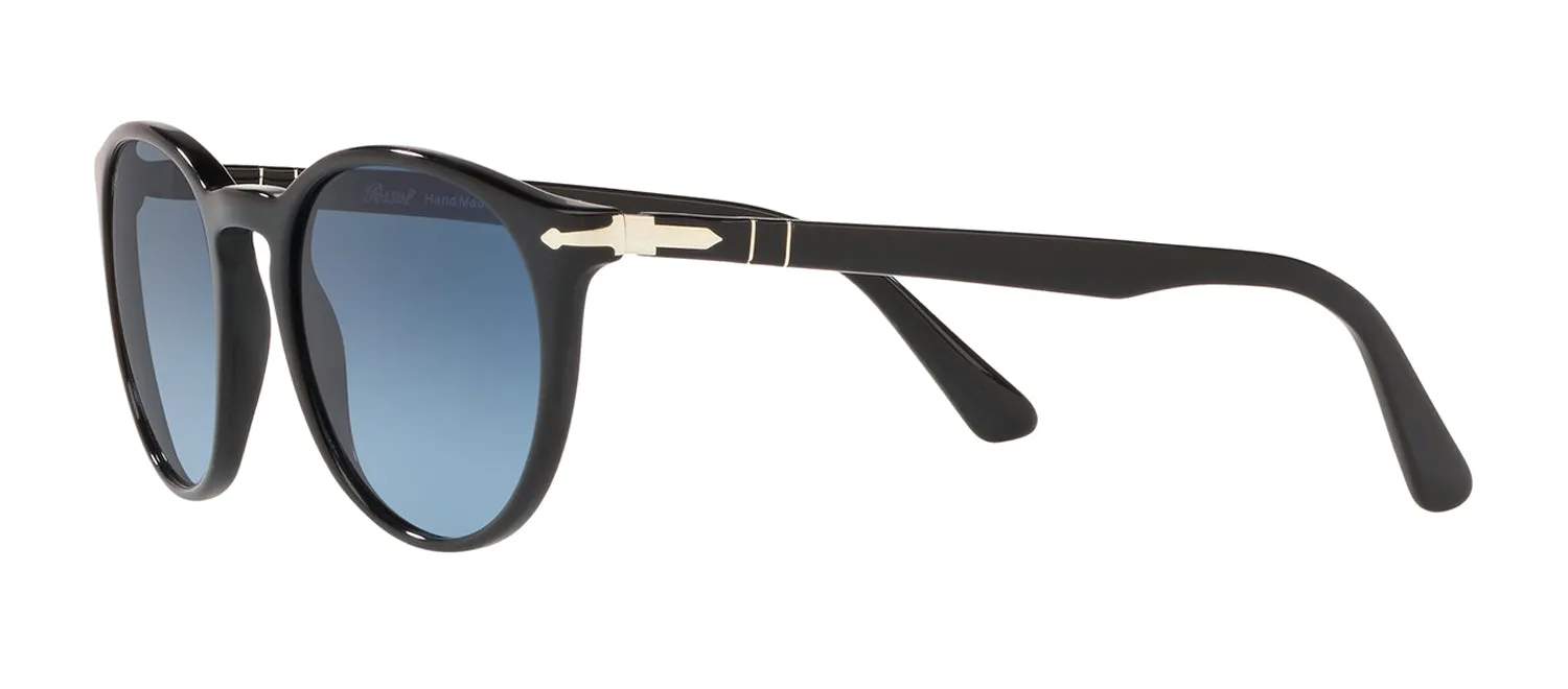 Persol PO 3152S 9014Q8 Round Plastic Black Sunglasses with Blue Gradient Lens sold by Gaffos product image thumbnail 3