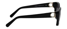Salvatore Ferragamo SF 1012S 001 Square Plastic Black Sunglasses with Grey Lens sold by Gaffos