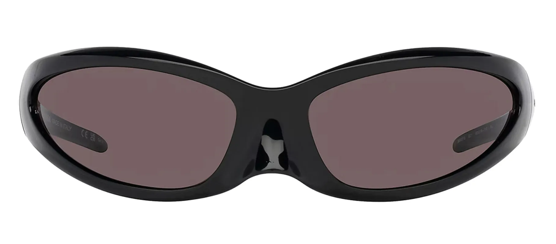 Balenciaga EXTREME BB 0251S 001 Wrap Plastic Black Sunglasses with Grey Lens sold by Gaffos