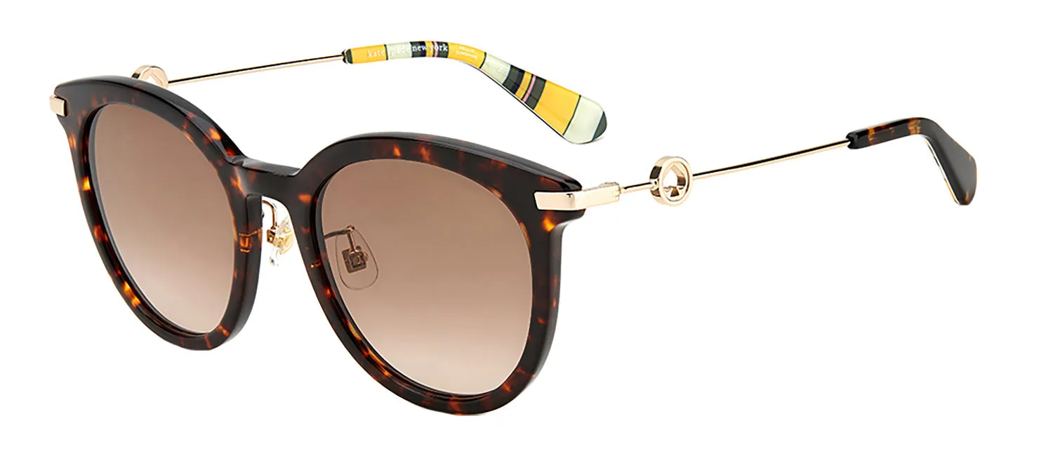 Kate Spade KS Keesey/G/S 086 Round Plastic Havana Sunglasses with Brown Gradient Lens sold by Gaffos product image thumbnail 2