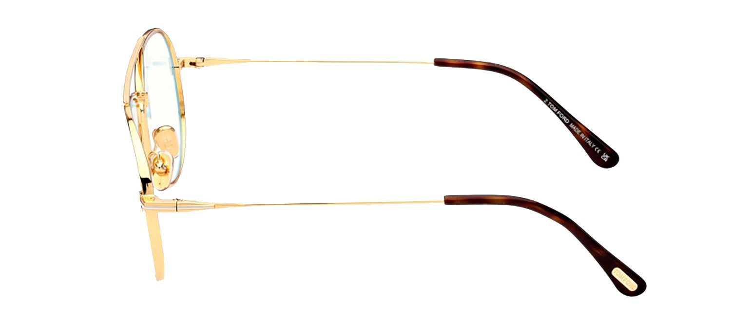 Tom Ford FT 5800-B 030 Aviator Metal Gold Eyeglasses with Clear Lens sold by Gaffos product image thumbnail 2