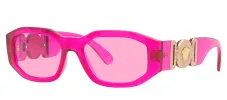 Versace VE 4361 5334/5 Geometric Plastic Pink Sunglasses with Pink Lens sold by Gaffos