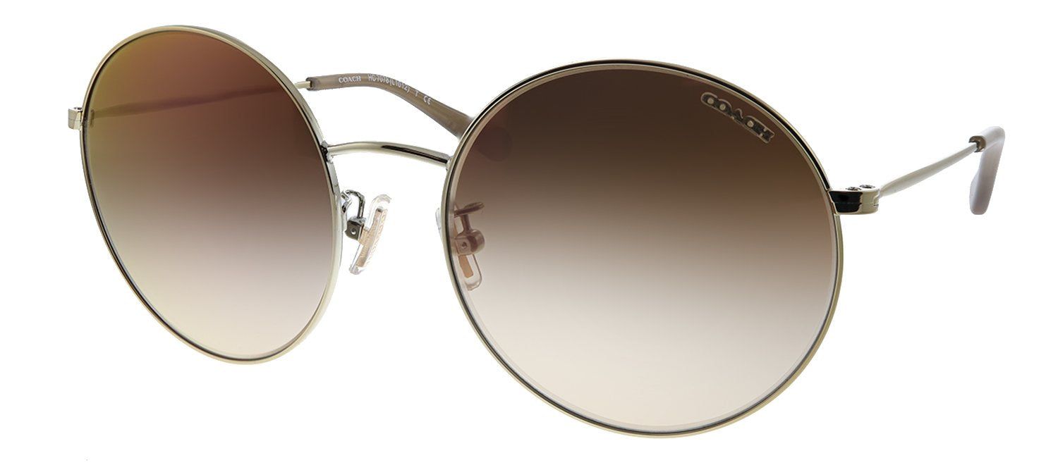 Coach HC 7078 9005AO Round Metal Gold Sunglasses with Brown Gradient Lens sold by Gaffos product image thumbnail 2
