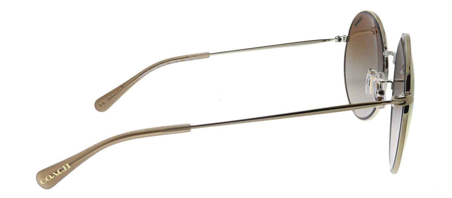 Coach HC 7078 9005AO Round Metal Gold Sunglasses with Brown Gradient Lens sold by Gaffos product image thumbnail 3