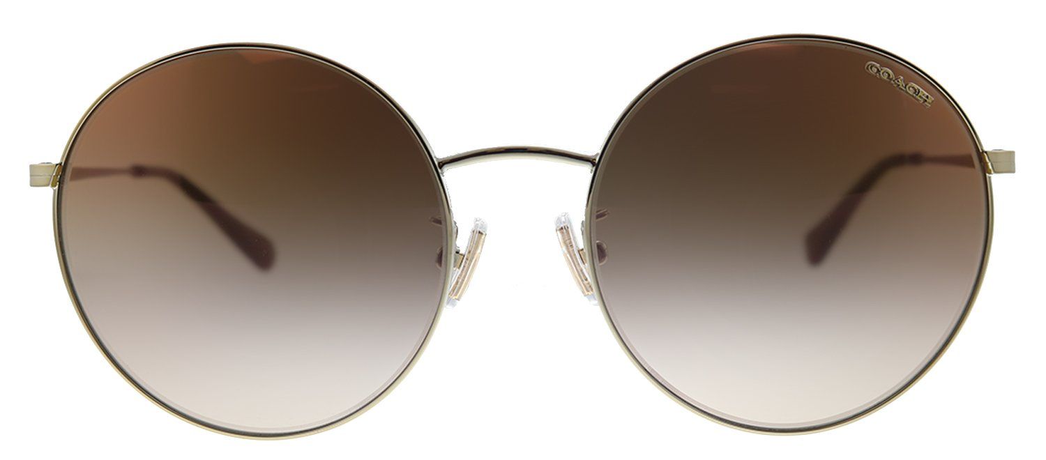 Coach HC 7078 9005AO Round Metal Gold Sunglasses with Brown Gradient Lens sold by Gaffos