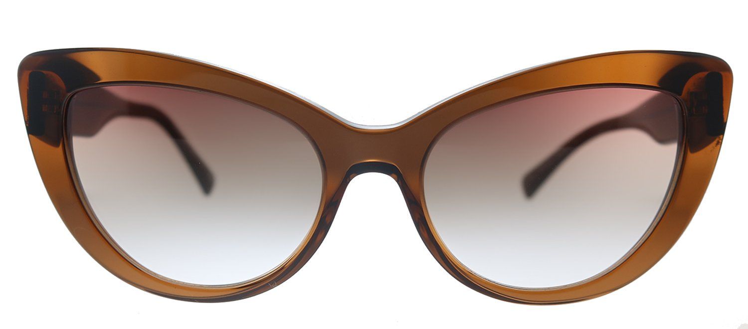 Versace VE 4388 53240P Butterfly Plastic Transparent Brown Sunglasses with Orange Gradient Lens sold by Gaffos