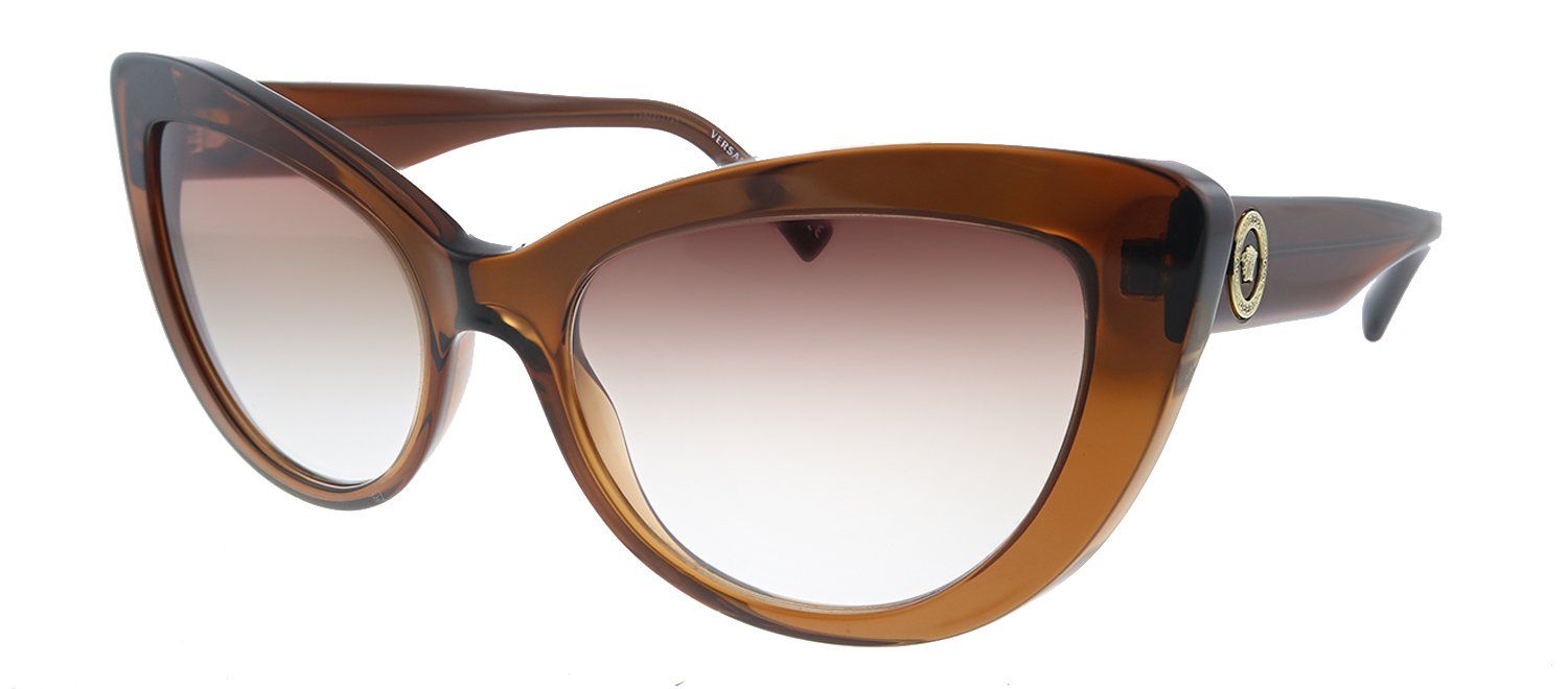 Versace VE 4388 53240P Butterfly Plastic Transparent Brown Sunglasses with Orange Gradient Lens sold by Gaffos product image thumbnail 2