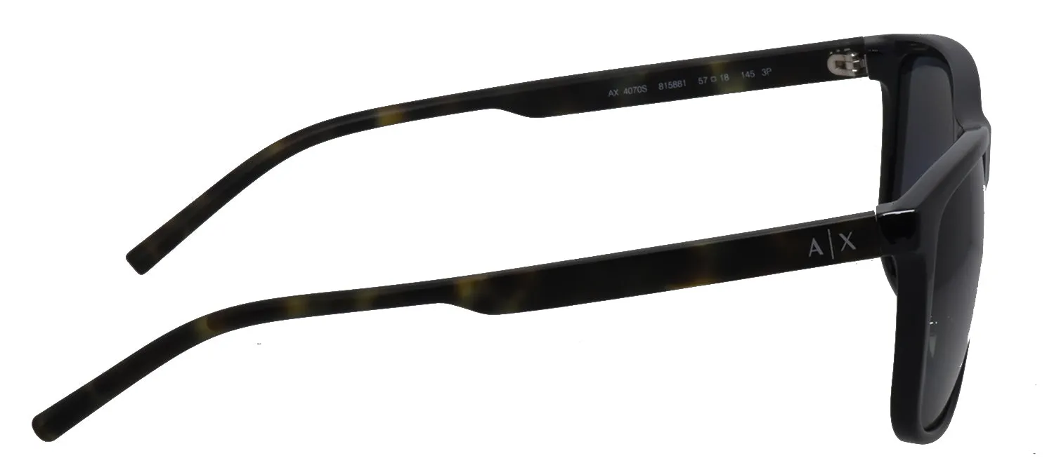 Armani Exchange AX 4070S 815881 Pillow Plastic Black Sunglasses with Grey Polarized Lens sold by Gaffos product image thumbnail 5
