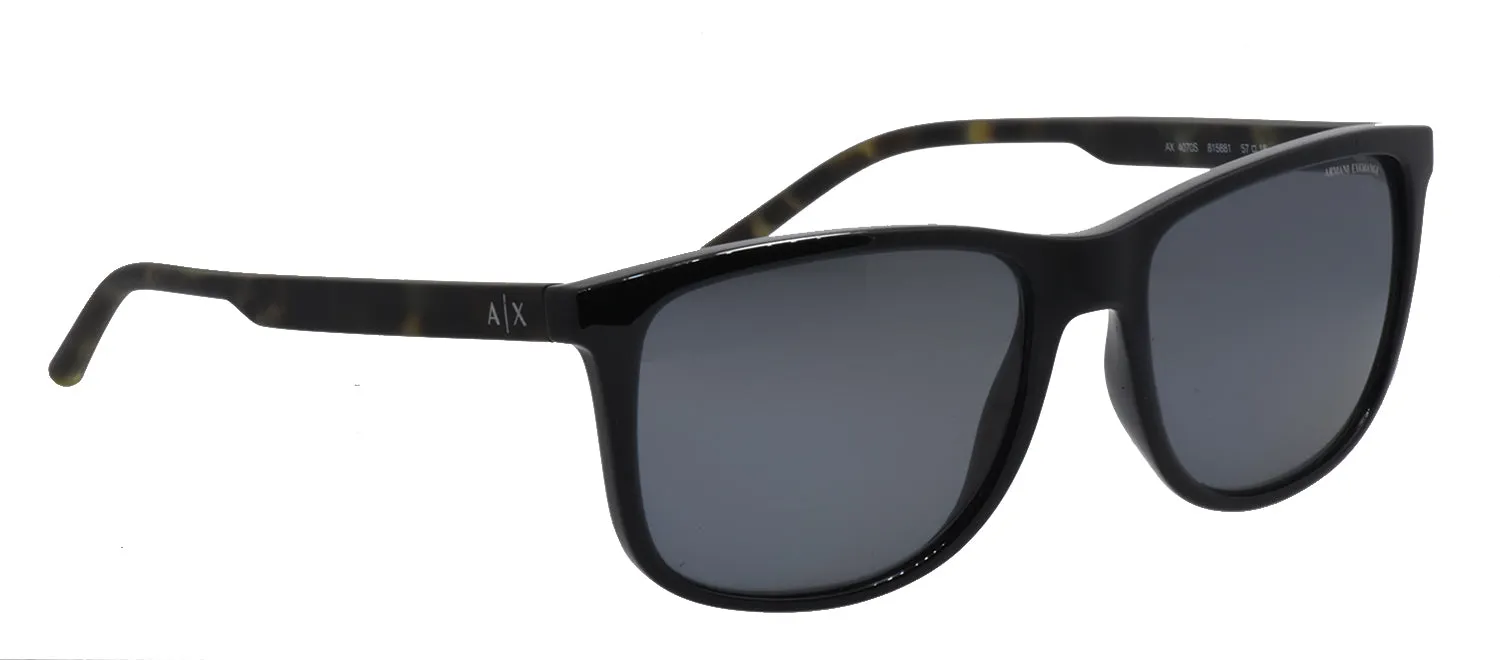 Armani Exchange AX 4070S 815881 Pillow Plastic Black Sunglasses with Grey Polarized Lens sold by Gaffos product image thumbnail 2
