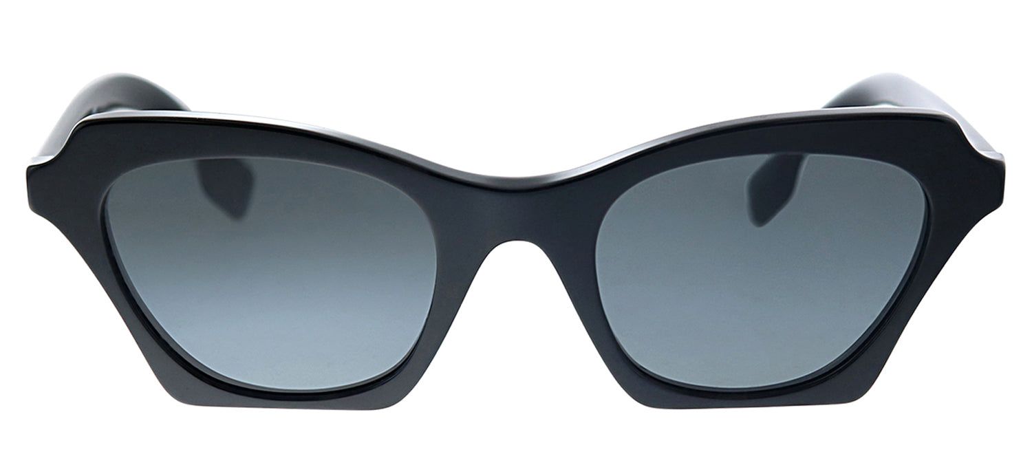 Burberry BE 4283 300187 Square Plastic Black Sunglasses with Grey Lens sold by Gaffos