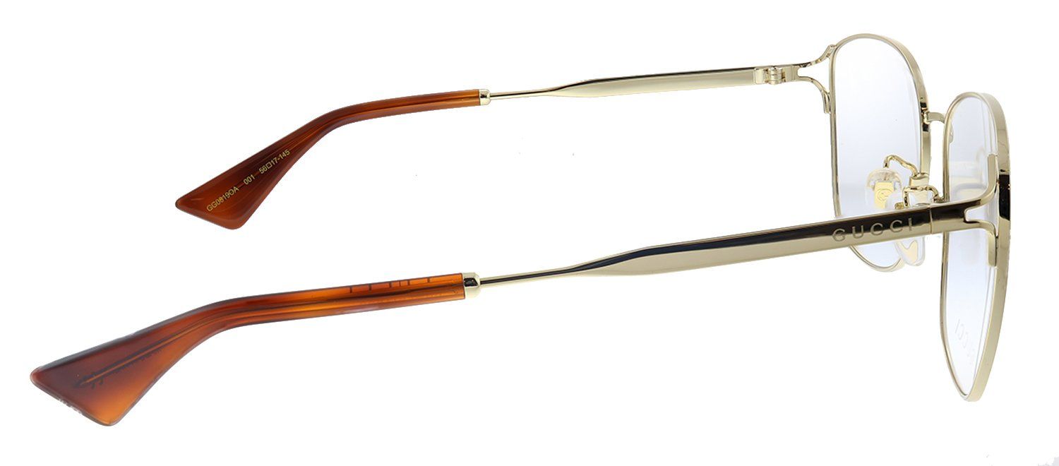 Gucci GG 0819OA 001 Square Metal Gold Eyeglasses with Demo Lens sold by Gaffos product image thumbnail 3