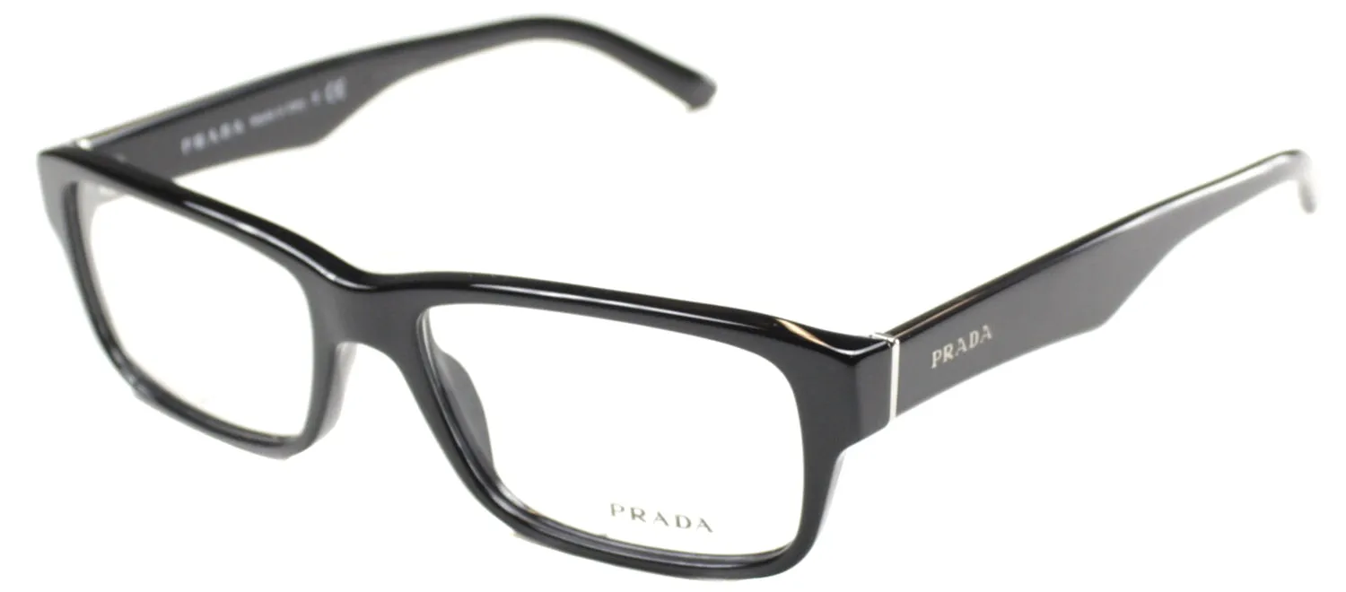 Prada Heritage PR 16MV 1AB1O1 Rectangle Plastic Black Eyeglasses with Demo Lens sold by Gaffos product image thumbnail 2