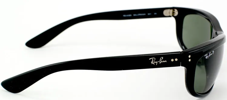 Ray-Ban Balorama RB 4089 601/58 Sport Plastic Black Sunglasses with Grey / Green Polarized Lens sold by Gaffos product image thumbnail 3