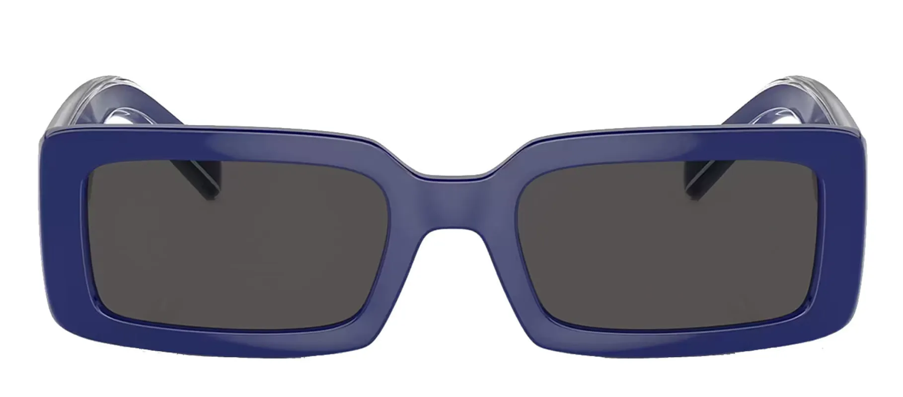 Dolce & Gabbana DG 6187 309487 Rectangle Plastic Blue Sunglasses with Grey Lens sold by Gaffos
