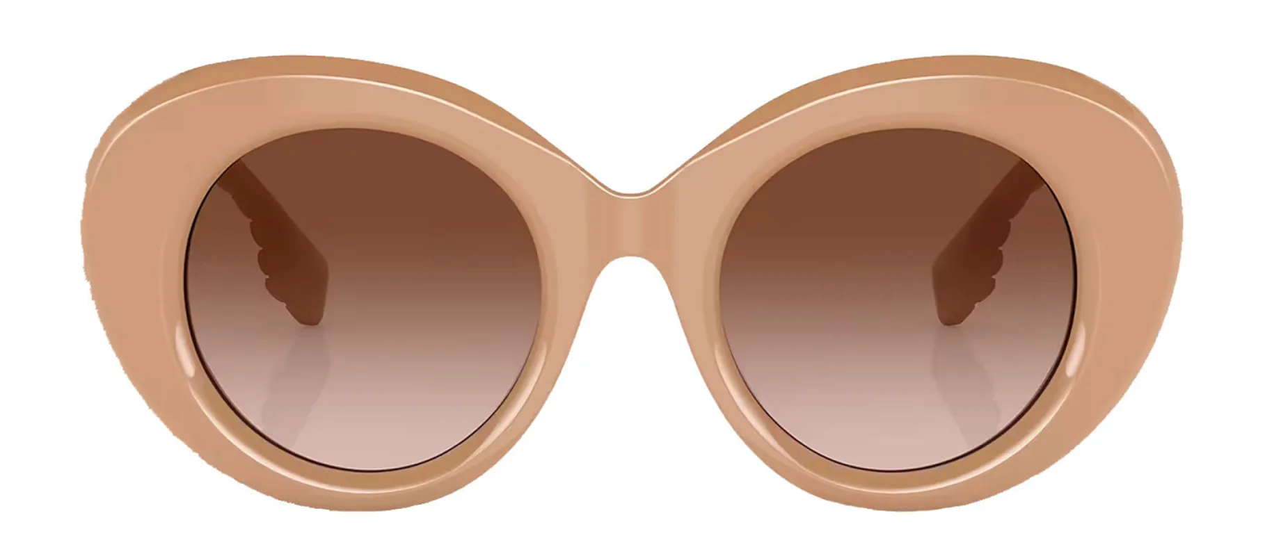 Burberry MARGOT BE 4370U 399013 Round Plastic Beige Sunglasses with Brown Gradient Lens sold by Gaffos