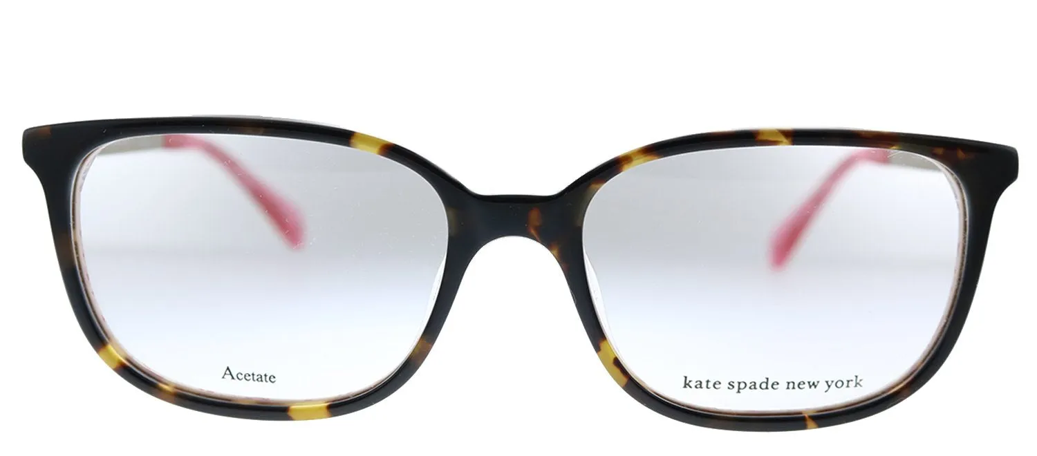 Kate Spade New York KS NATALIA H7P Rectangle Plastic Tortoise Eyeglasses with Demo Lens sold by Gaffos