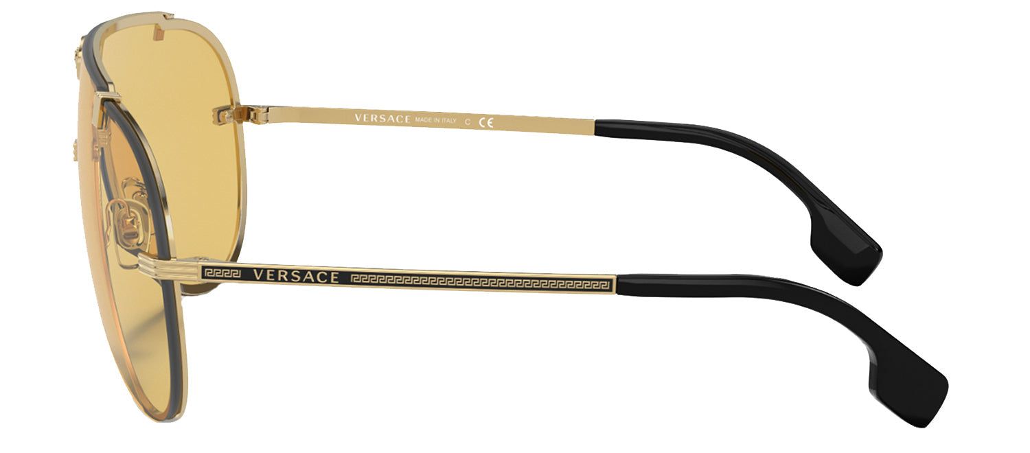 Versace VE 2243 100285 Shield Metal Gold Sunglasses with Yellow Lens sold by Gaffos product image thumbnail 2