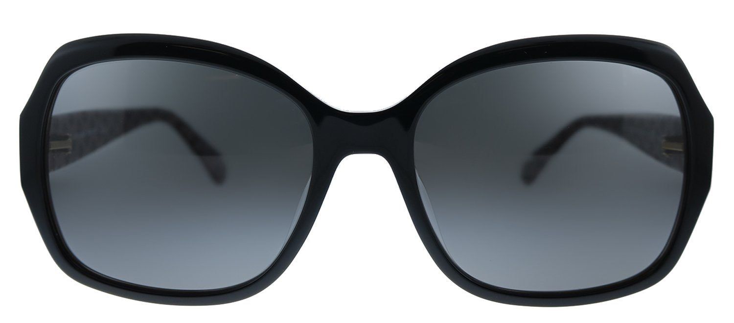 Kate Spade KS AMBERLYNN/S 3H2 M9 Square Plastic Black Sunglasses with Grey Polarized Lens sold by Gaffos